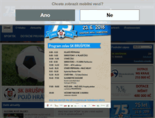 Tablet Screenshot of fotbalbrusperk.cz